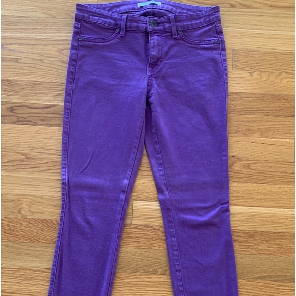 RICH & SKINNY Womens Junior Girls Purple Slim Stretch Jeans Pants Bottom Sz 28 - Picture 1 of 10
